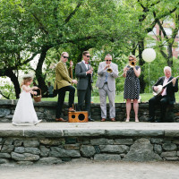 Baby Soda Jazz Band playing hot jazz in central park NYC